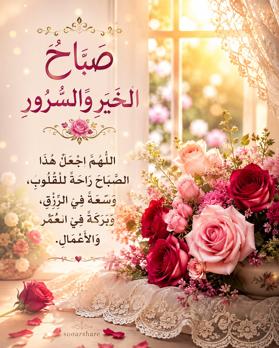صَبَاحُ الخَيْرِ وَالسُّرُورِ