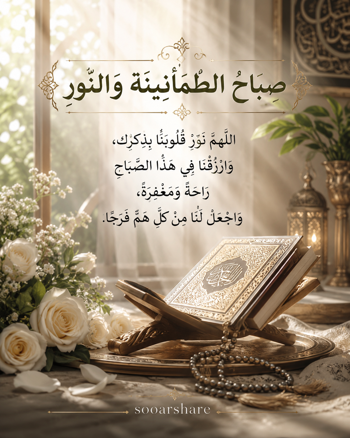 صَبَاحُ الطُّمَأْنِينَةِ وَالنُّورِ