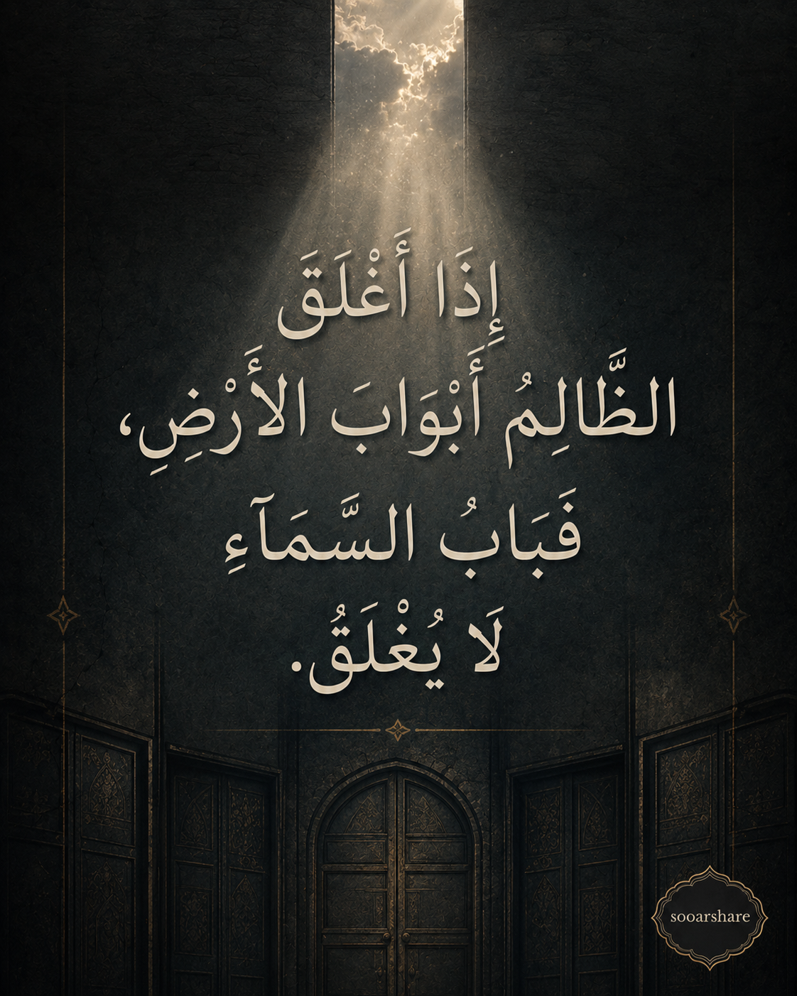 بَابُ السَّمَاءِ لَا يُغْلَقُ